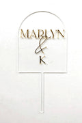 Custom Arch Wedding Cake Topper AALVO