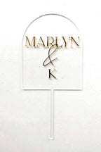Custom Arch Wedding Cake Topper AALVO