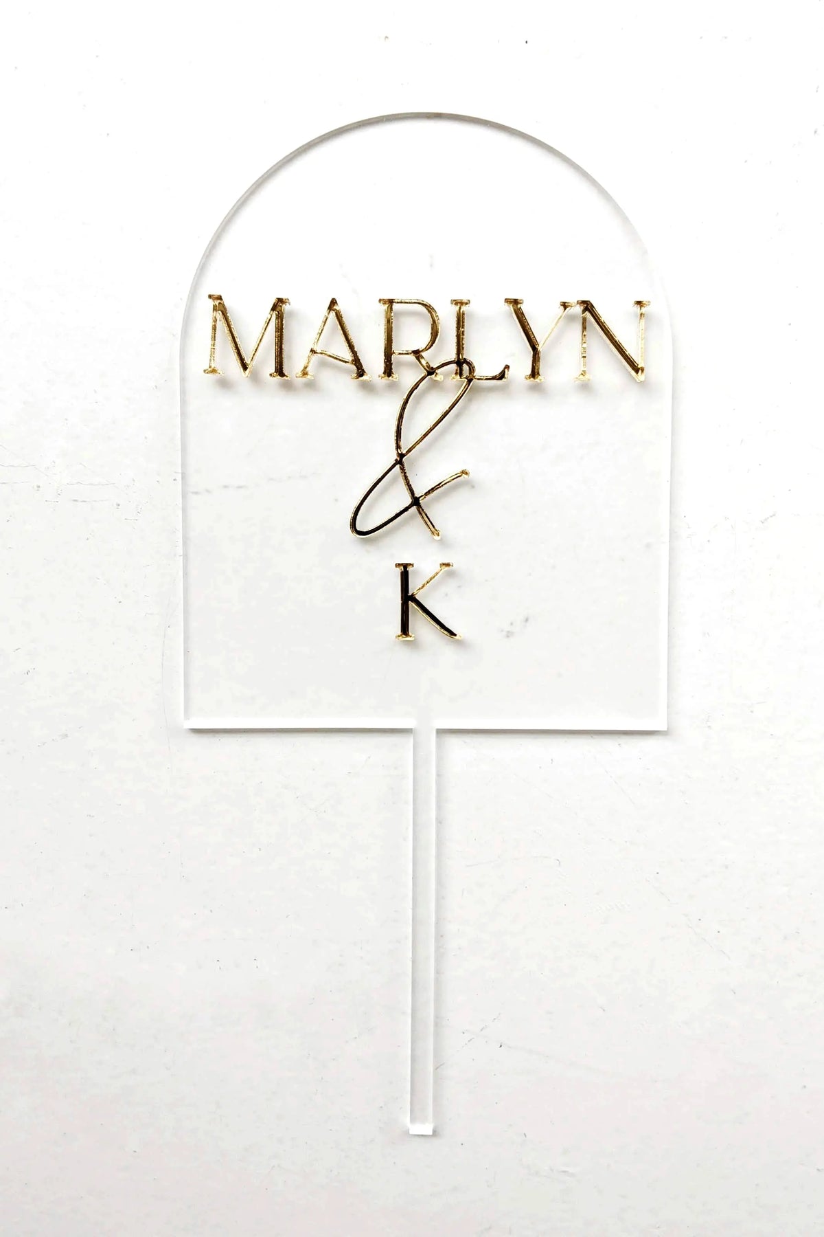 Custom Arch Wedding Cake Topper AALVO
