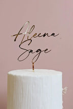 Custom Name Cake Topper AALVO