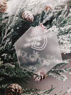 Personalized Family Name Christmas Ornament - Hex AALVO