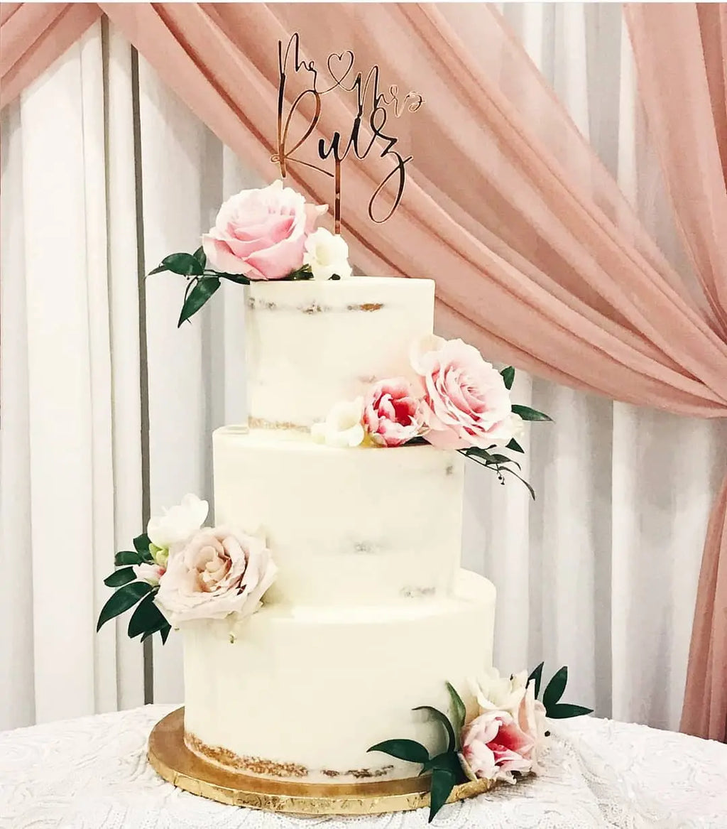 Mr & Mrs Cake Topper - Custom AALVO