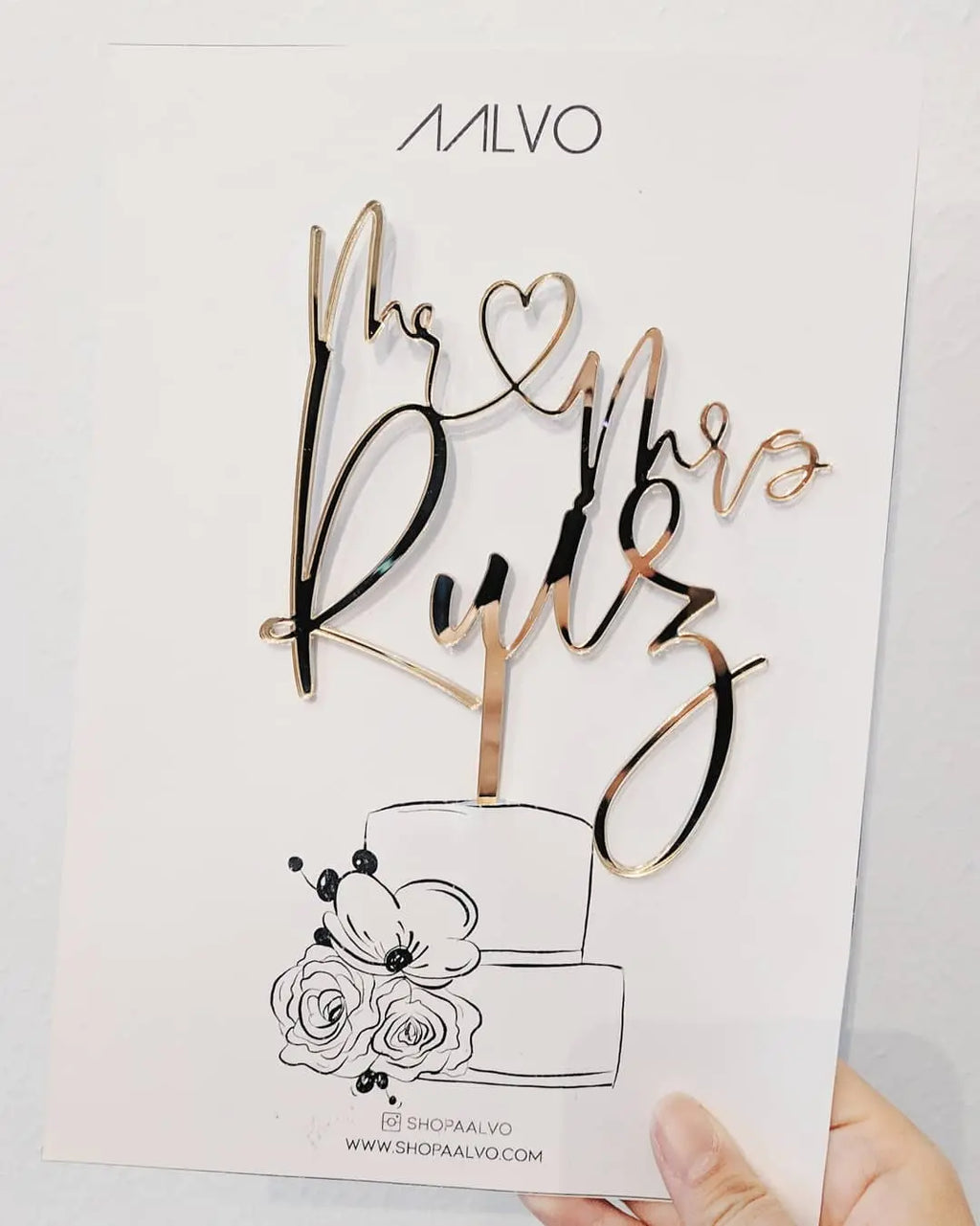 Mr & Mrs Cake Topper - Custom AALVO