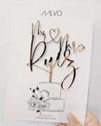 Mr & Mrs Cake Topper - Custom AALVO