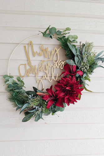 Merry Christmas Y'all - Wreath Sign AALVO