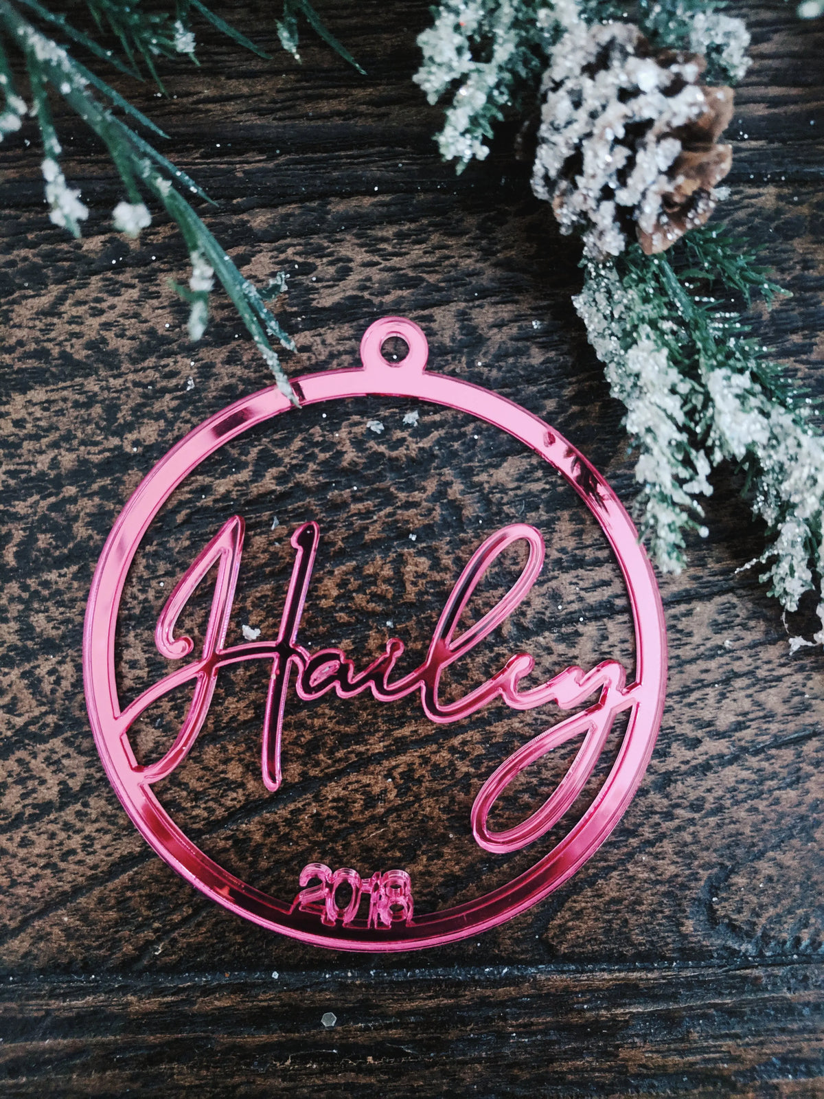 Round Personalized Ornament AALVO