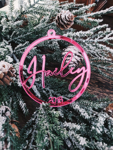 Round Personalized Ornament AALVO