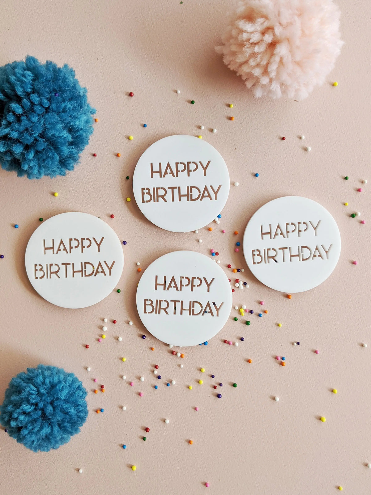 Happy Birthday - Round Dessert Charm AALVO